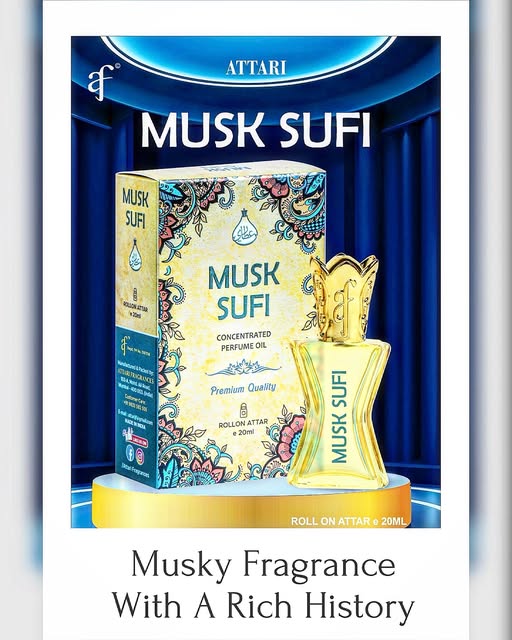 Musk Sufi by Attari – Premium Alcohol-Free Musk Attar