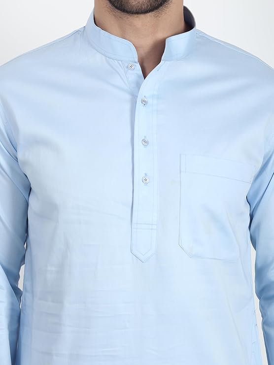 Giza Cotton Kurta Pajama for Men, Fine Stitching and Finish, Versatile Wear, Premium Kurta Pajama Set for Men