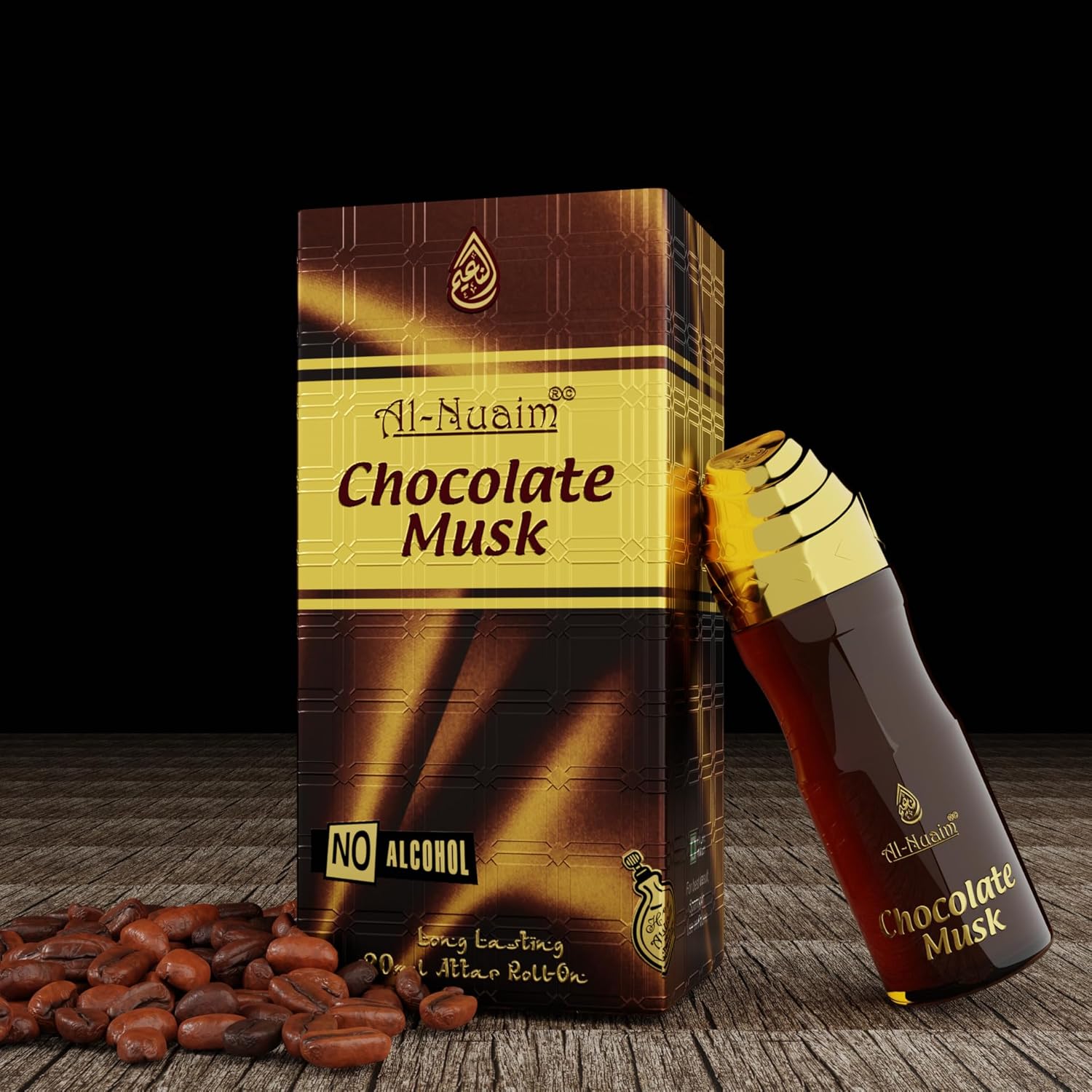 Al-Nuaim Chocolate Musk, 20ml Long Lasting Attar Roll On For Unisex