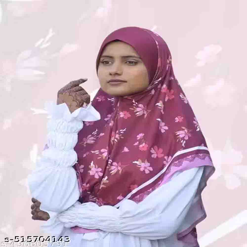 Maroon 32x32 kasmira 02 Imported hijab,cotton rumali,makhana,scaff