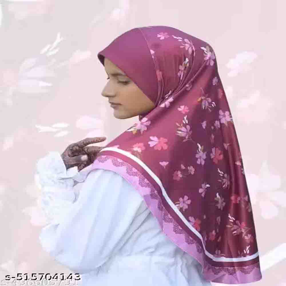 Maroon 32x32 kasmira 02 Imported hijab,cotton rumali,makhana,scaff