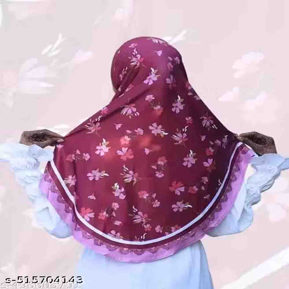 Maroon 32x32 kasmira 02 Imported hijab,cotton rumali,makhana,scaff